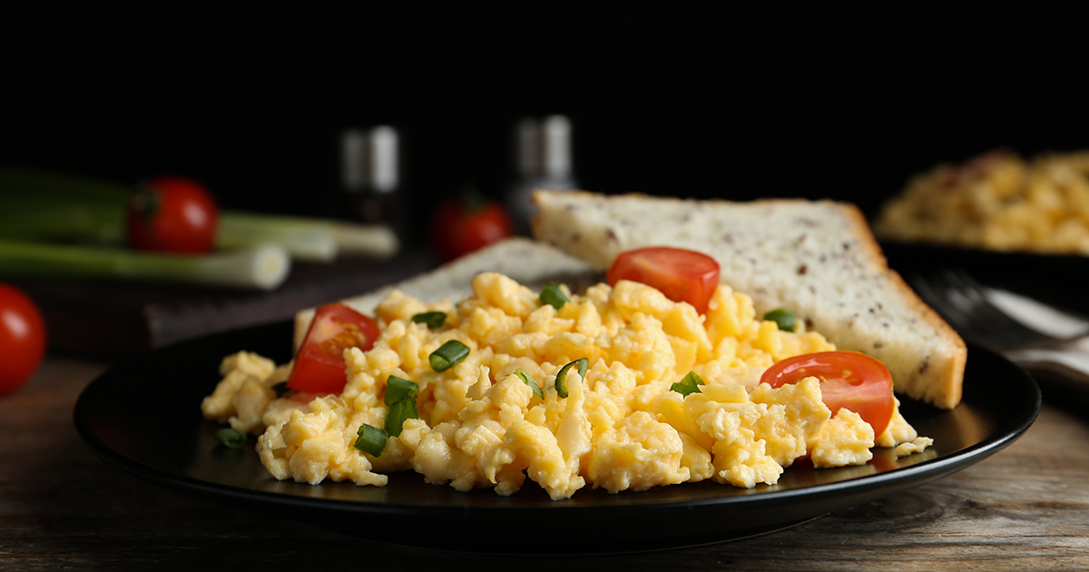 Olive Oil Scrambled Eggs Recipe