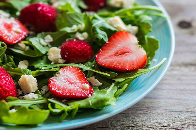 Spring Salad with Fresh Strawberry Vinaigrette