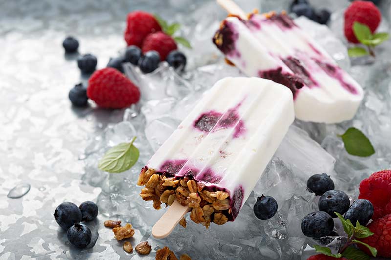 Granola and Yogurt Breakfast Popsicles