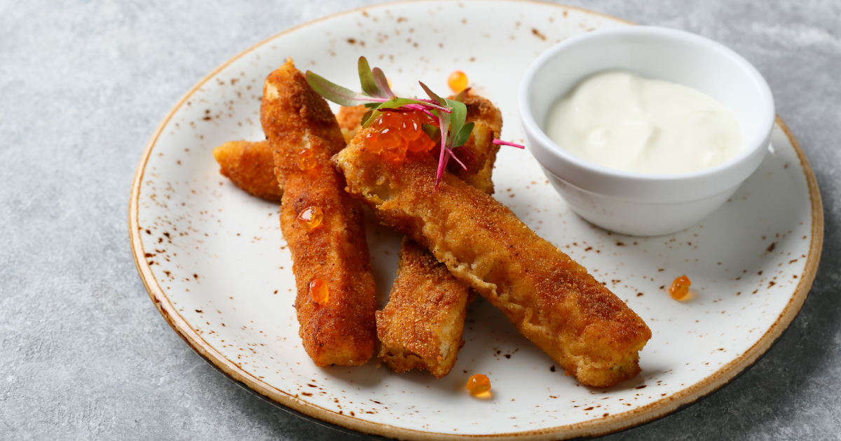 Fresh Homemade Salmon Fish Sticks