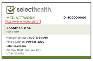 Select Health ID Card