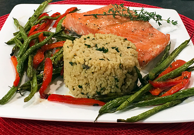Roasted salmon and maple glaze, a Chef Mary healthy recipe
