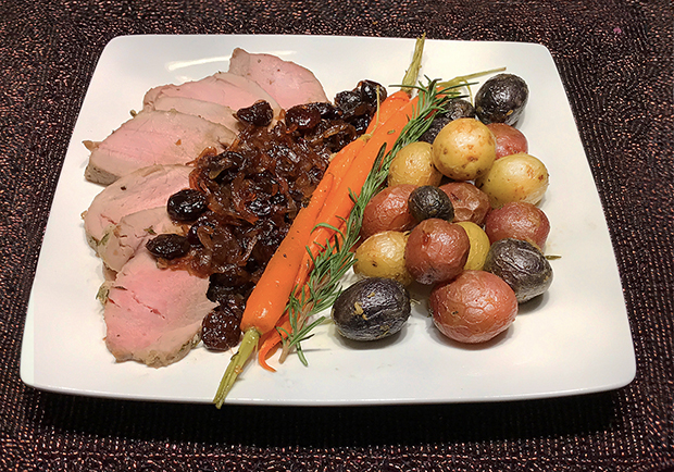 Chef Mary Shares Her Recipe For Roasted Pork Tenderloing and Vegetables With Sherry Confit