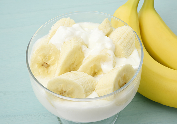 Gut health, bananas and yogurt