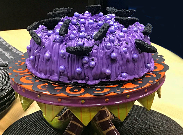 Purple spice pumpkin bundt cake