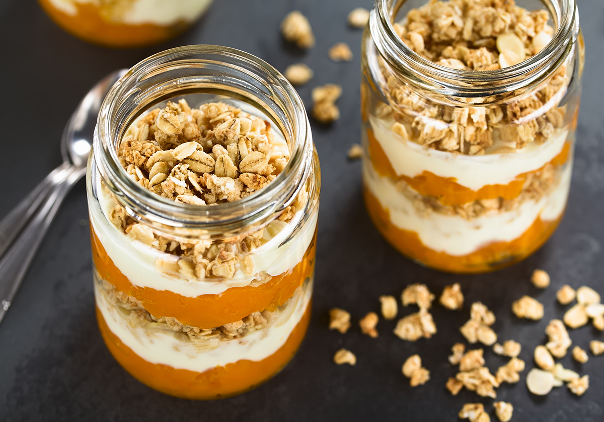 Pumpkin, chocolate chip, oatmeal parfait recipe