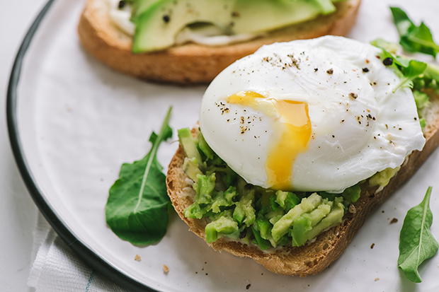 Recipe for avocado toast and poached egg lg