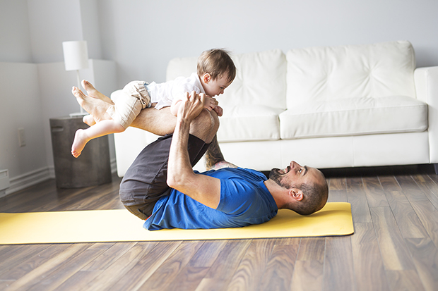 Dad and child, getting rid of dad bod lg