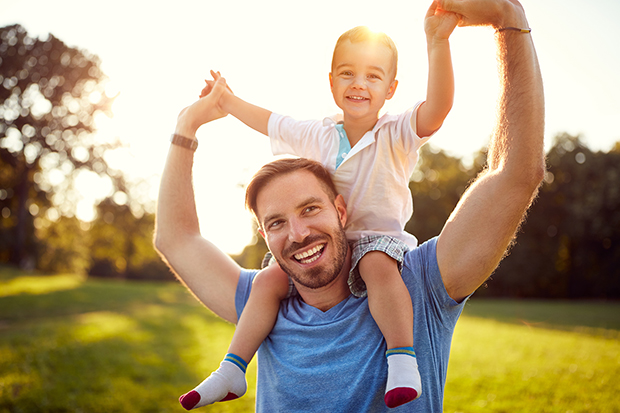 Father and son, men's health Lg