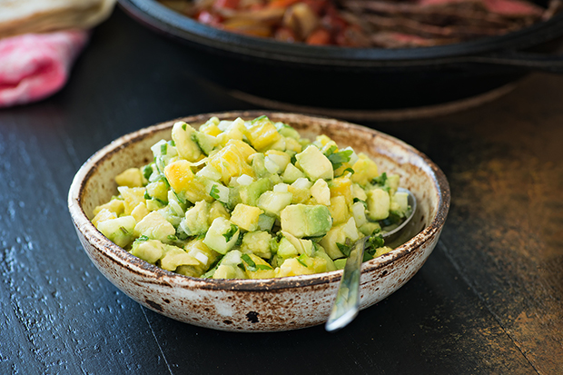 Pineapple guacamole healthy recipe