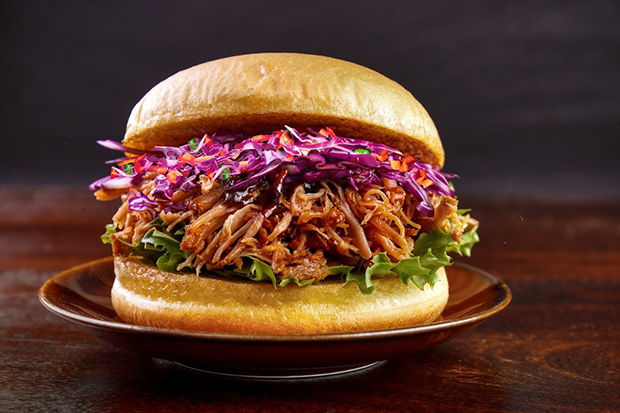 Barbecue pulled pork sandwiches