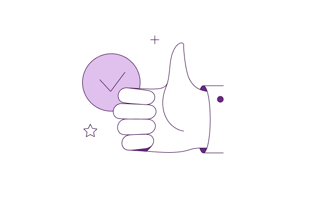 Mineral HR Illustration of thumbs up